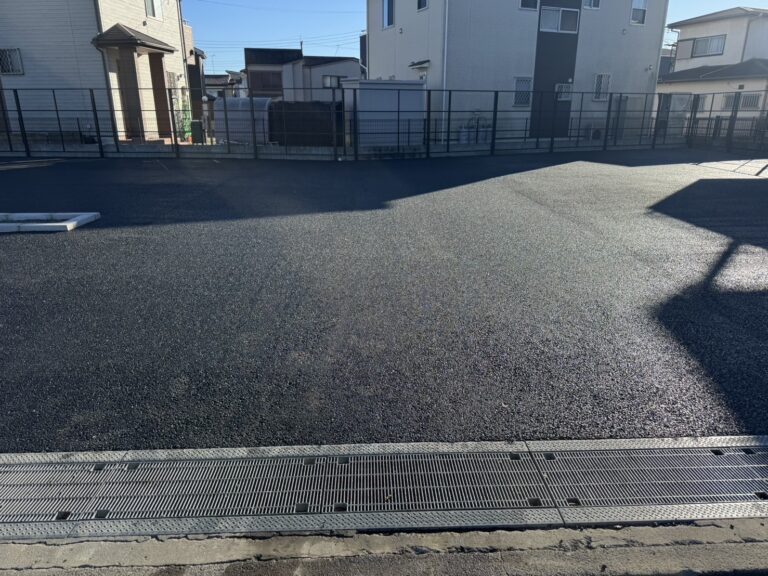 狭山市　駐車場舗装工事